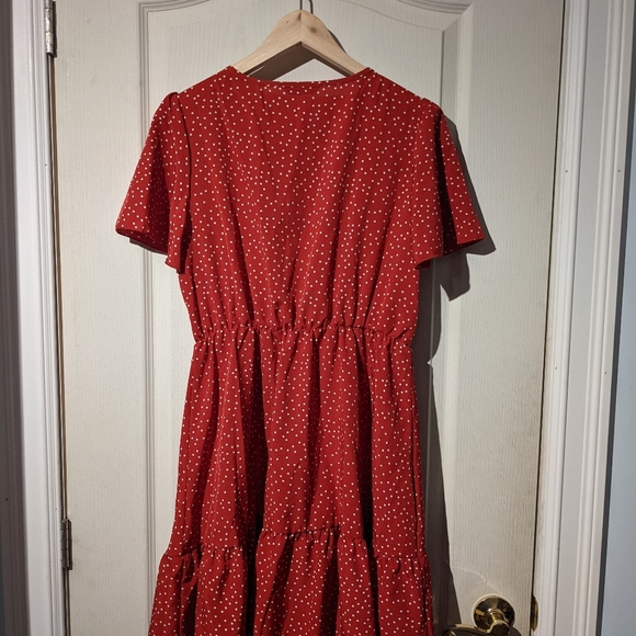 💖SHEIN💖 - Red Polka Dot Dress - NWOT - Picture 2 of 3